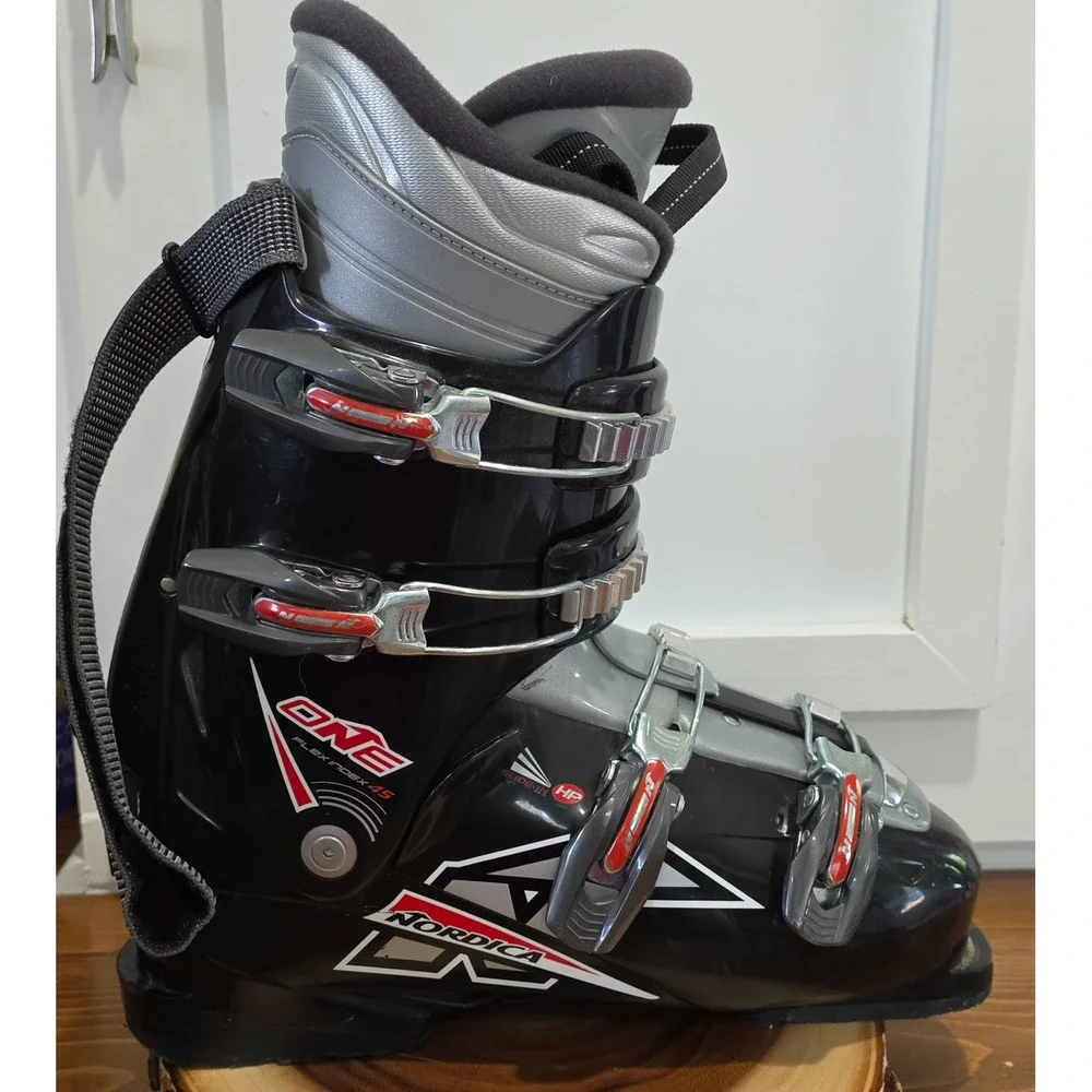 Nordica One Ski Boots Black Silver Flex Index 45 HP Slide-In 335mm 29-29.5 mondo